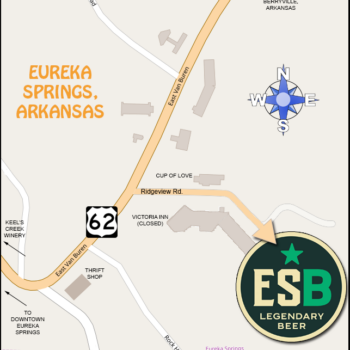 Eureka Springs Brewery Map