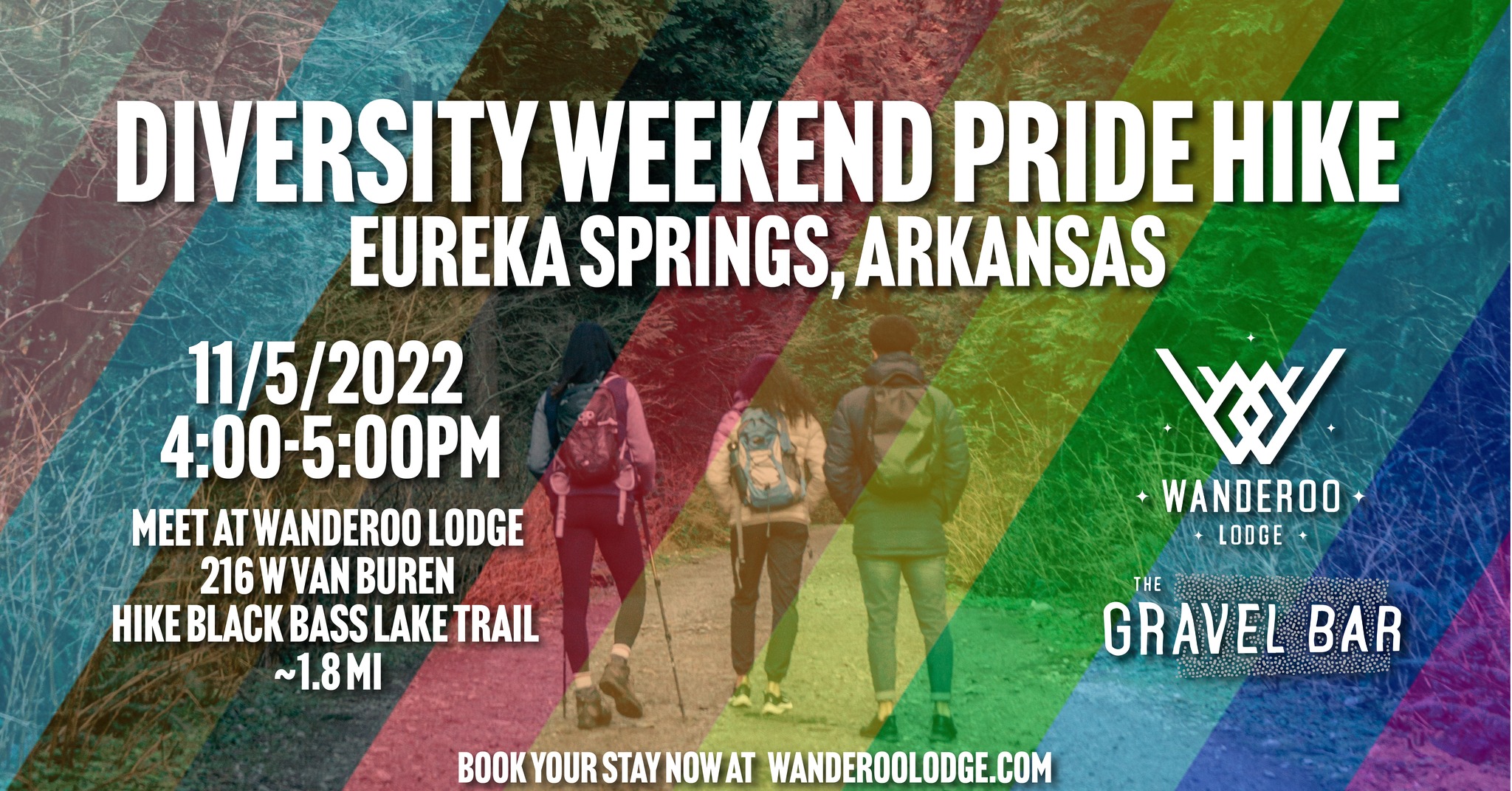 Diversity Weekend Pride Hike at Black Bass Lake Trail 11/05/2022