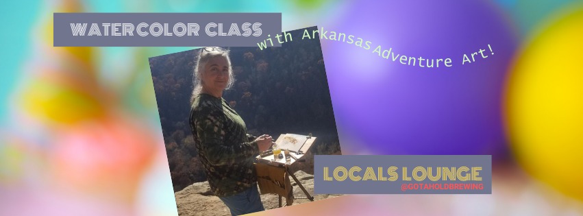 Featured image for “#localslounge: Arkansas Adventure Art watercolor class”