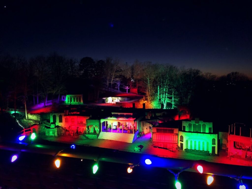 Passion Play Christmas Lights 12/22/2024 Eureka Springs